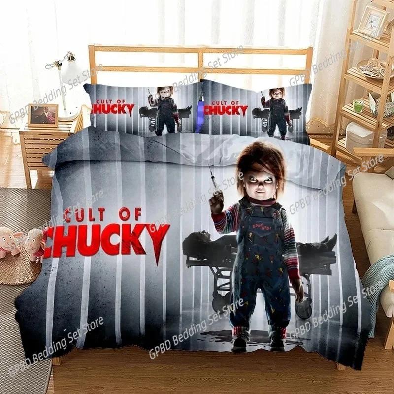 New Bride of Chucky 3D NEW Duvet Cover Pillowcase Bedding Set Adult Boy Girl Bedroom Decoration Children Single Double Large