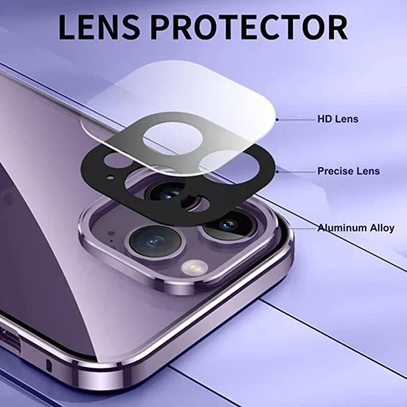 Funda de Privacidad Magnética Anti-Peep con Hebilla de Doble Cara para IPhone 17 Pro Max 16 15 14 13 12 Pro Max 12 Fundas a Prueba de Golpes de Cobertura Total 360