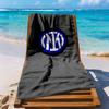 Inter Milan Beach Towel Super Soft Absorbent Comfortable Lightweight Perfect For Traveling Yoga Camping And Swimming
