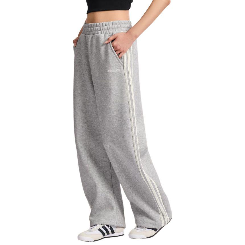 Adidas Originals Curved Pant Three Stripes Loose Fit Drawstring Tapered Knit Sports Pants Women pants KX7982