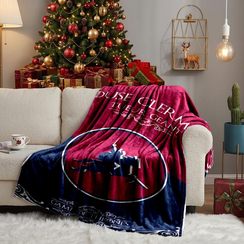Clermont 63 Design Blanket Lightweight Ideal Bedding Blanket Perfect for Travel, Camping, Living Rooms, Offices, Sofas, Fan Christmas gift