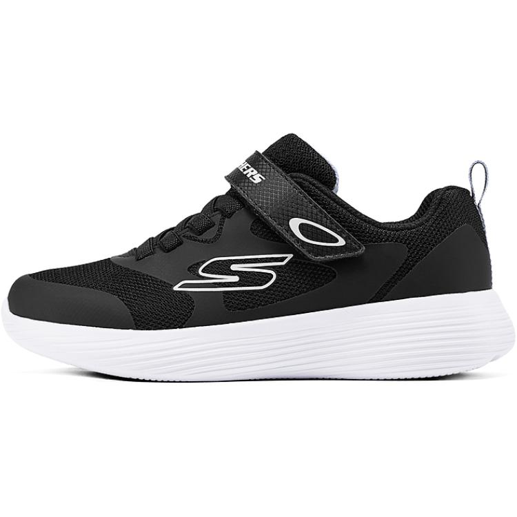 Skechers Детские Удобные Мягкие Прочные Дышащие Низкие Повседневные Кроссовки Детская кроссовка Черный 303580L-BLK 28.5