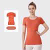 LU3.0 Women's Quick-Dry Short Sleeve Yoga Top for Fitness and Running