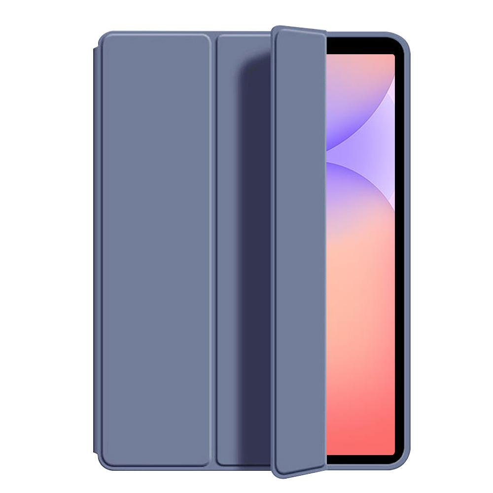 Voor Samsung Tab S11 Hoes 11 inch Magnetische Drievoudige Lederen TPU Slimme Tablethoes Funda Voor Galaxy Tab S11 SM-X730 SM-X736 Tab S11 11inch 2025 paars