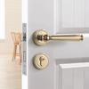 Simple Design Magnetic Suction Door Lock Retro Style Wooden Door Handle Silent Door Lock  Home