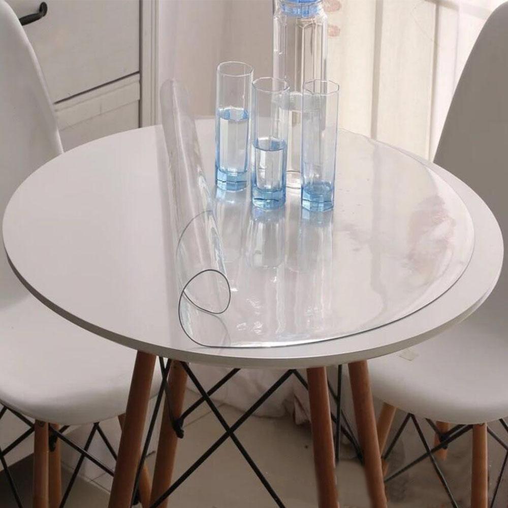 Čirá ultraprůhledná PVC tkanina Měkká skleněná látka Vodotěsná Krystalová DIY řemesla Dekorace Ochranné plachty