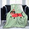 Dachshund Sausage Dog Christmas Santa Claus Blankets Fleece Decoration Ultra-Soft Throw Blanket for Bedding Couch Bedding Throws