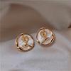 High-End 925 Sterling Silver Pearl Zirconia Earrings for Women - Cool Forest Style