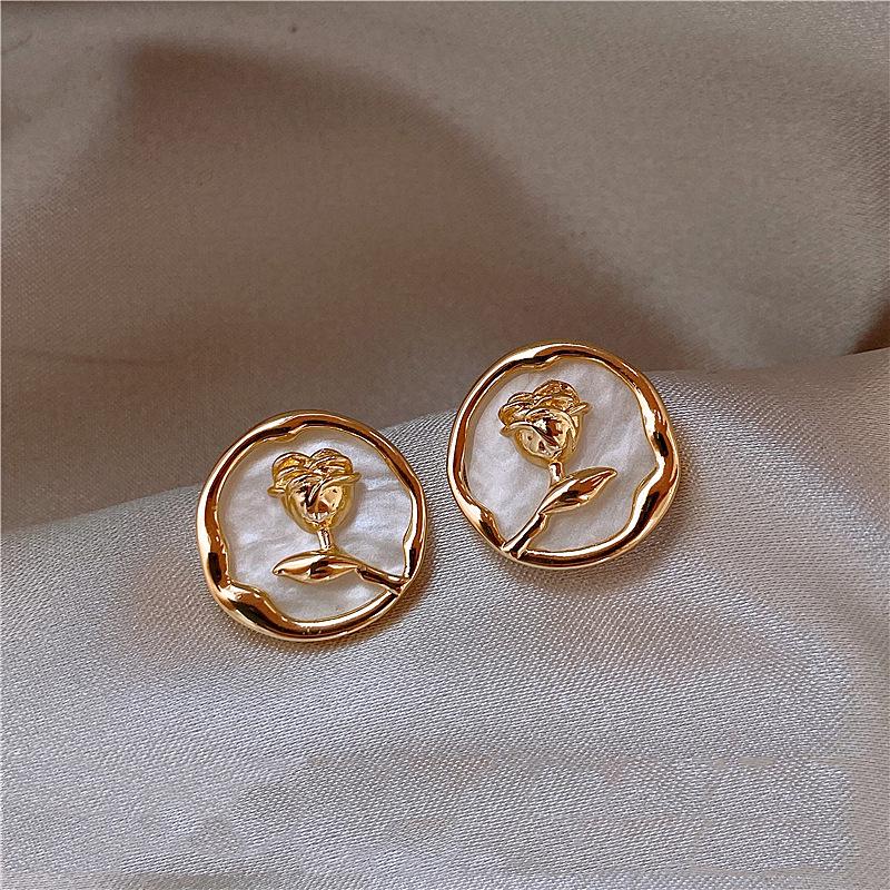 High-End 925 Sterling Silver Pearl Zirconia Earrings for Women - Cool Forest Style