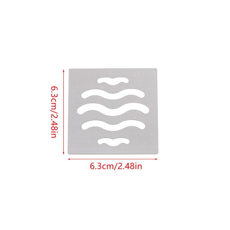 

Нержавеющая сталь Слив для пола Сетчатая крышка Квадратное сливное отверстие Уловитель волос для душа Фильтр Пробка Кухонная ванная комната Металлические детали 6.3*6.3cm