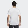Adidas T Shirts Men's White Crew Neck Moderate Straight Fit CW3928