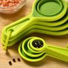 8Pcs Kitchen Measuring Spoon Measuring Cups Measuring Tools Portable Silicone Coffee Sugar Scoop Kitchen Gadgets