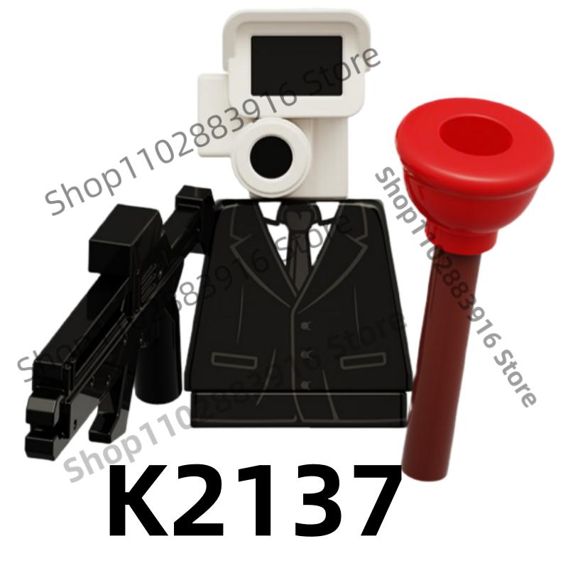 Non-Toxic Skibidi Toilet Man Building Blocks Moc Kdl818 Lg1009 House Accessories Titan Tv Monitor Speakman Figures Toys For Birthday Gift