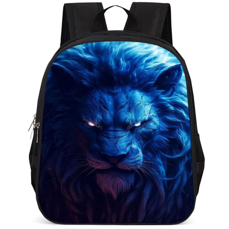 Großes Fassungsvermögen Löwe 15-Zoll Oxford-Stoff Schulrucksack für Kinder Leicht und Ergonomisch