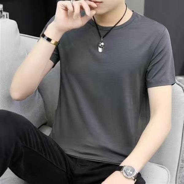 Mens T-Shirts Casual Crewneck Short Sleeve Shirts Summer Tops Basic Pullover Tees