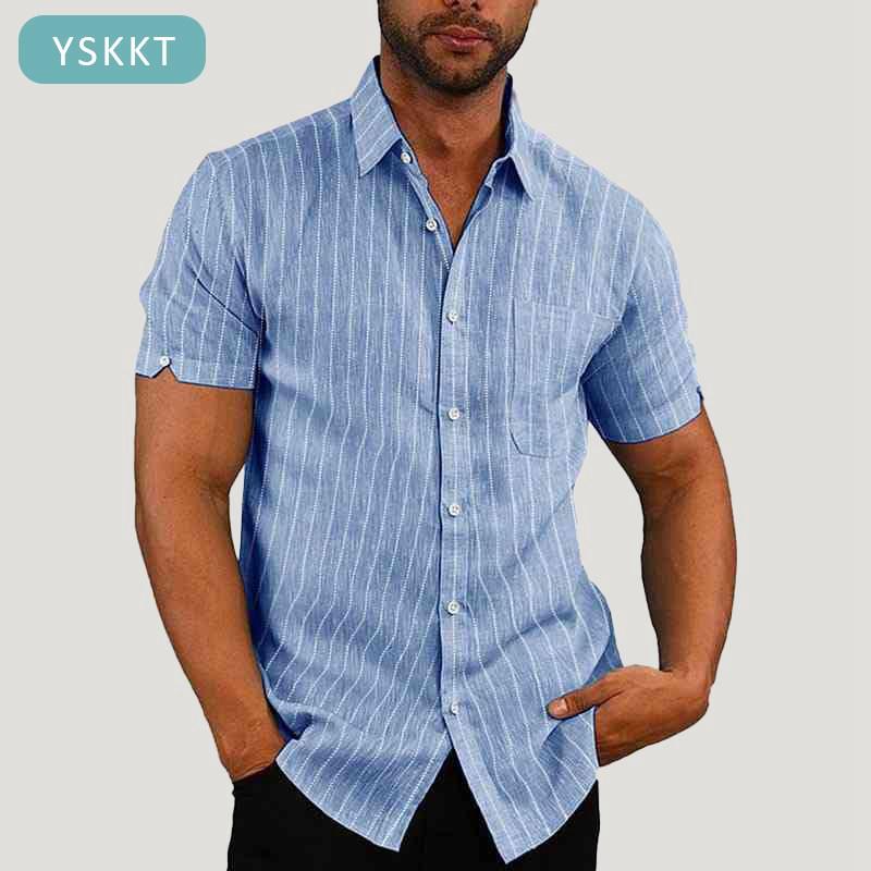 Mens Short Sleeve Shirts Button Down 