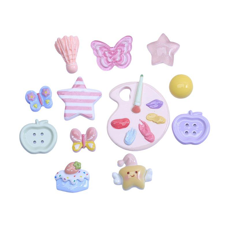 Xiaohongshu-Style Shoe and Hair Accessories: Hole Shoes Decorations, Hair Clips, Ties, Refrigerator Magnets