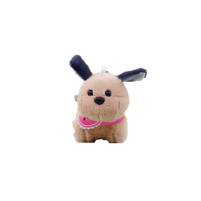 Lovely Plush Puppy Keyring Soft And Cuddly Adorable Dog Figurine Keychain Accessory