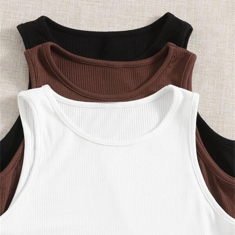 10 Colors Women Crop Top Seamless Casual Streetwear White Bra Rib Sleeveless Top Summer Tank Tight Knit Tee Female Tops