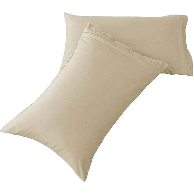 SONORO KATE Luxury Pillowcase Set Brushed Microfiber 1800 Bedding - Wrinkle, (Beige, 2 Pillowcases Standard) 2 Pillowcases Standard бежевый