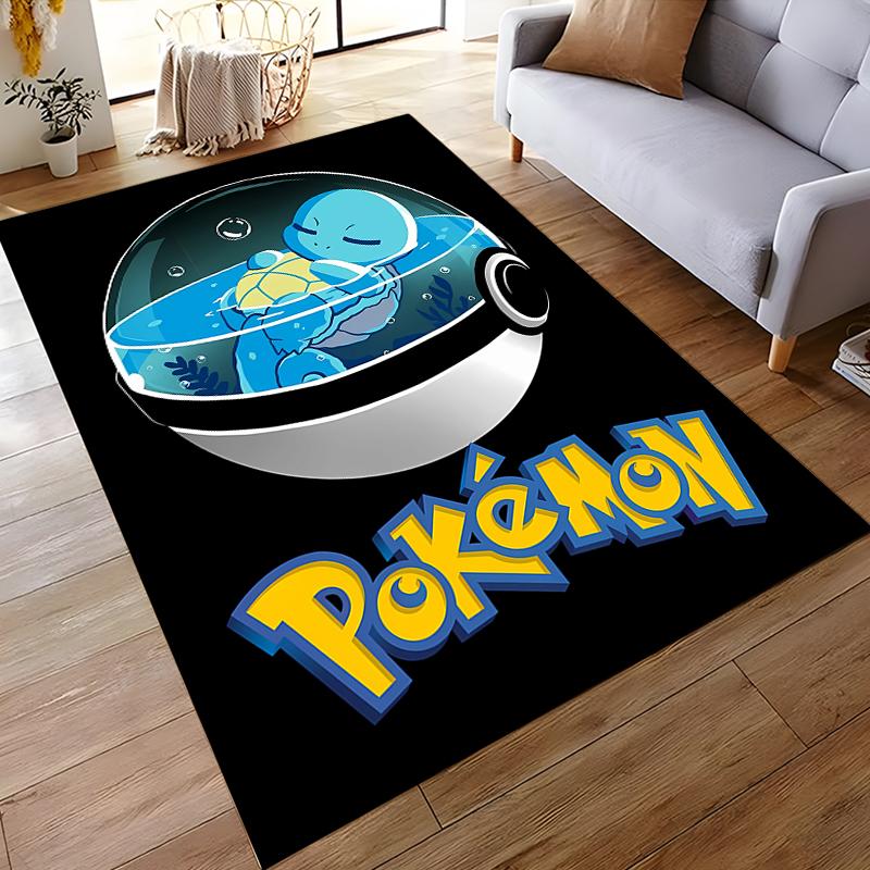Pokémon Squirtle Charmander Carpet Printed Non-Slip Rug Mat for Living Room Bedroom Kids Room Home Decoration Floor Mat