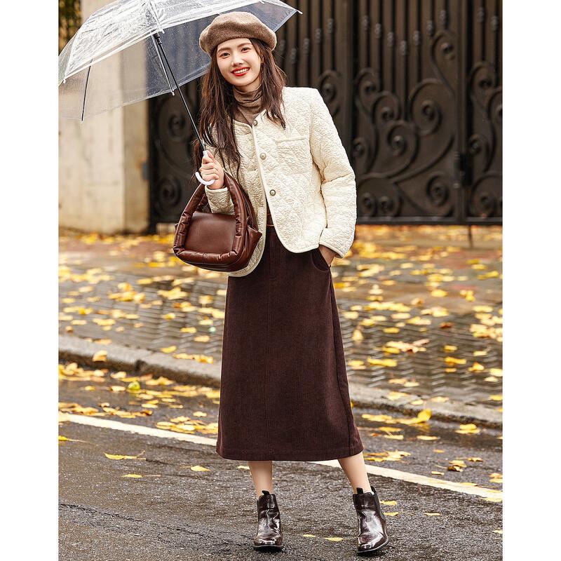 Women's Winter Round Neck Padded Short Coat