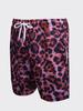 American Leopard Print Mesh Quick-Dry Plus Size Outdoor Sports Shorts