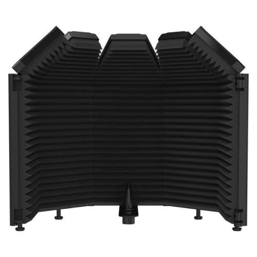 

WXQ Reflection Filter for Microphones and Recording Studio Equipment, Soundproof Shield, Effective Noise Absorption, Lightweight and Compact (Black)