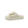 Thick-soled outer slippers women's summer Velcro high-end feeling stepping on shit muffin small non-slip beach cool slippers women