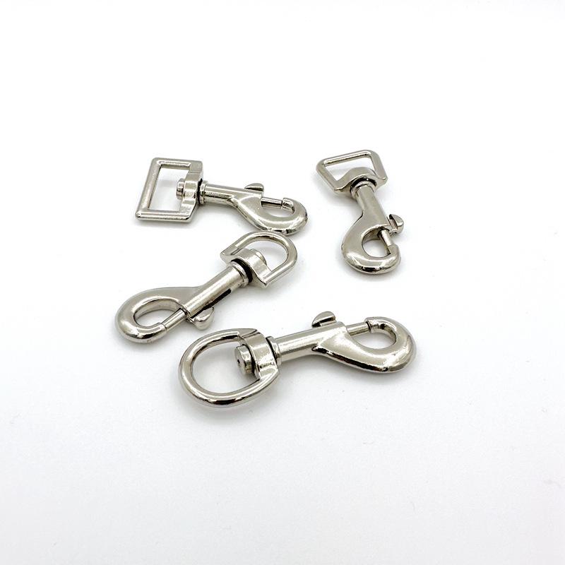 Zinc Alloy Dog Buckle Keyring Hook for Pet Leash, Bag & Apparel Accessories