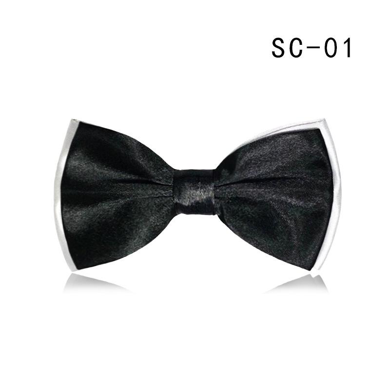 Double Layer Two-Color Bow Tie for Men and Women - Formal Professional Style