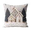 Soft Throw Cushion Case Tree Xmas Pillowslip Home Decor Snowman Pillow Cover  Bedroom