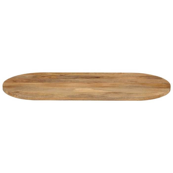 VidaXL Dessus de Table, Dessus de Table de Remplacement, Dessus de Rechange Salle à Manger, 100x50x2,5 cm Ovale Bois Massif 370126