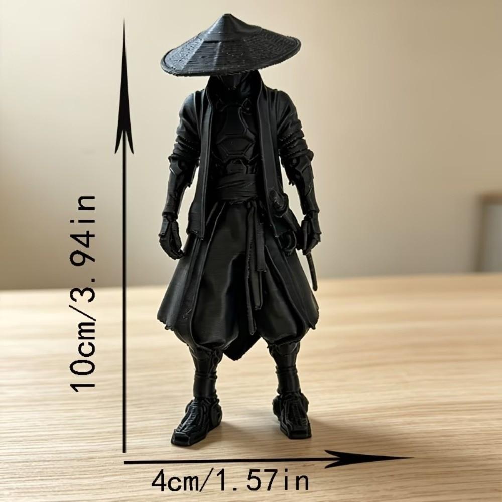 Decorative Model 3D Printed Warrior Ornament Creative Samurai Ornaments Desk Decoration Gift