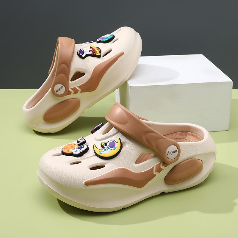 Boys Trendy Lightweight Clog Shoes Summer Eva Sandals Breathable Comfortable Design Nonslip