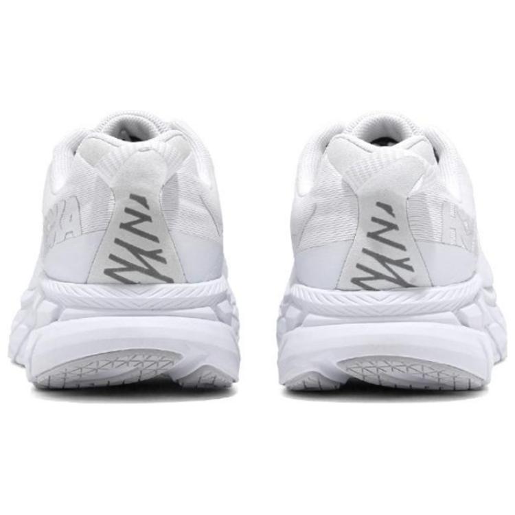 Hoka One One Clifton 6 Low Top Running Shoes Men Sneakers White 1102872-BWWH