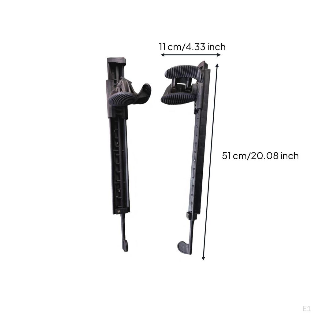 Kayak Foot Pedal Easy to Adjust Adjustable Pegs NonSlip Footrest for Kayakers, Anglers,