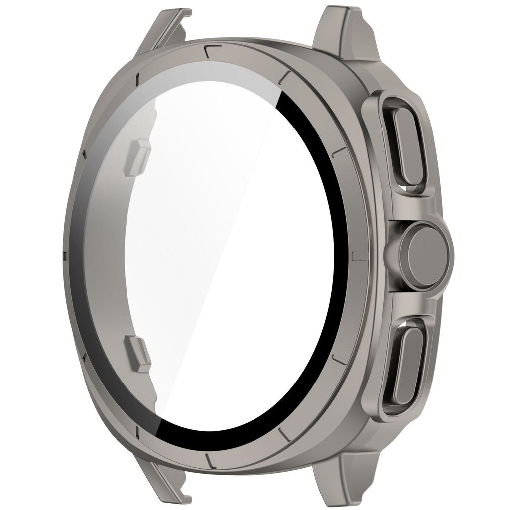 Glass+Case for Samsung Galaxy Watch 7 44/40mm Turning into Ultra 47mm Upgrade All-Around Protective Protector Cover Bumper