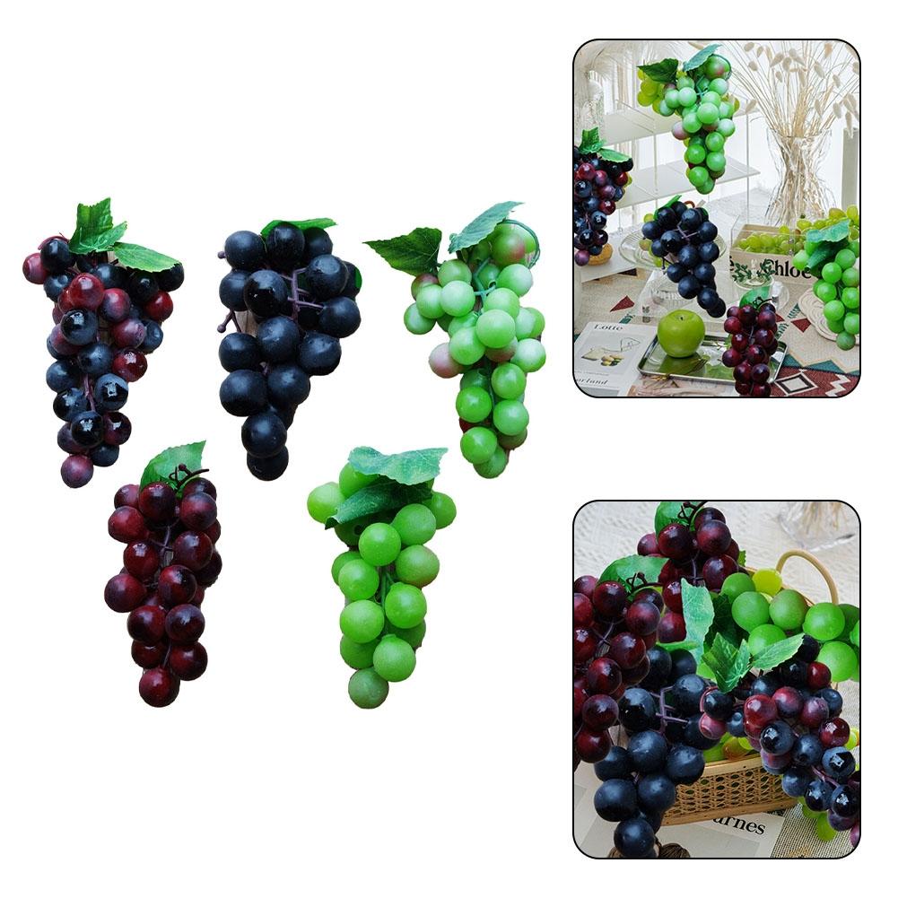 Blueberries Artificial Grapes Harmless Home Decor Miniature