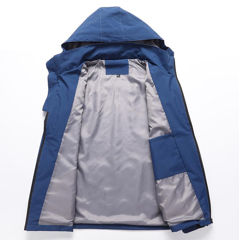 Unisex Windproof Waterproof Lightweight Travel Jacket - Plus Size, Loose Fit for Spring and Autumn