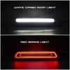 For Toyota Tacoma Double Cab 2016-2023 White/Red Led Strobe High Level Center Third Brake Light Cargo Roof Lamp 81570-04051
