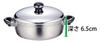 Miyazaki Seisakusho Objet 22cm Shallow Tabletop Made In IH Two-Handled Pot, Pot, Japan, 5-Year Warranty, Compatible, Lightweight, OJ-7S