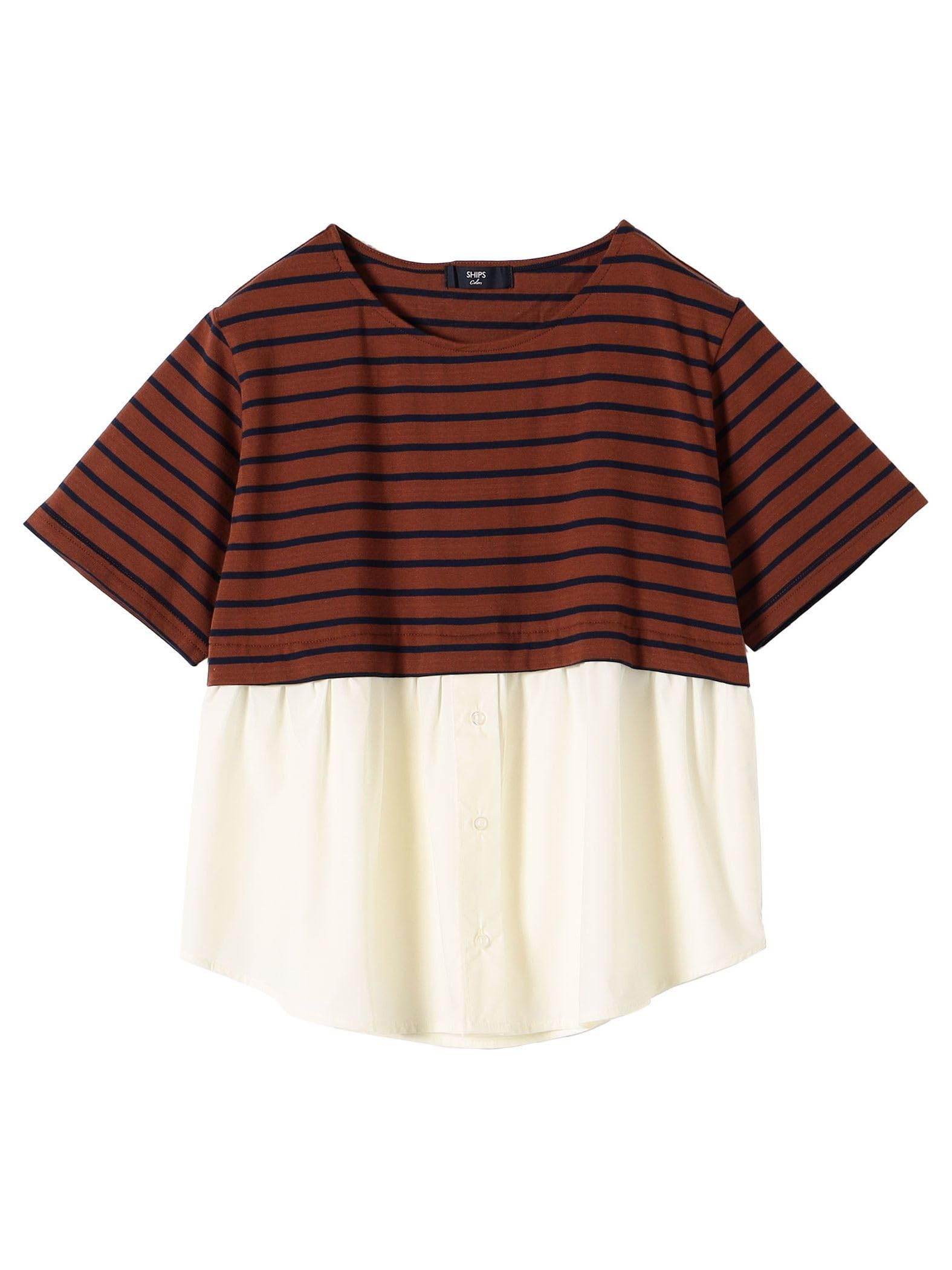 

Ships Colors Women s Layered Border Link Tee Shirt, Brown, 222320061, One Size