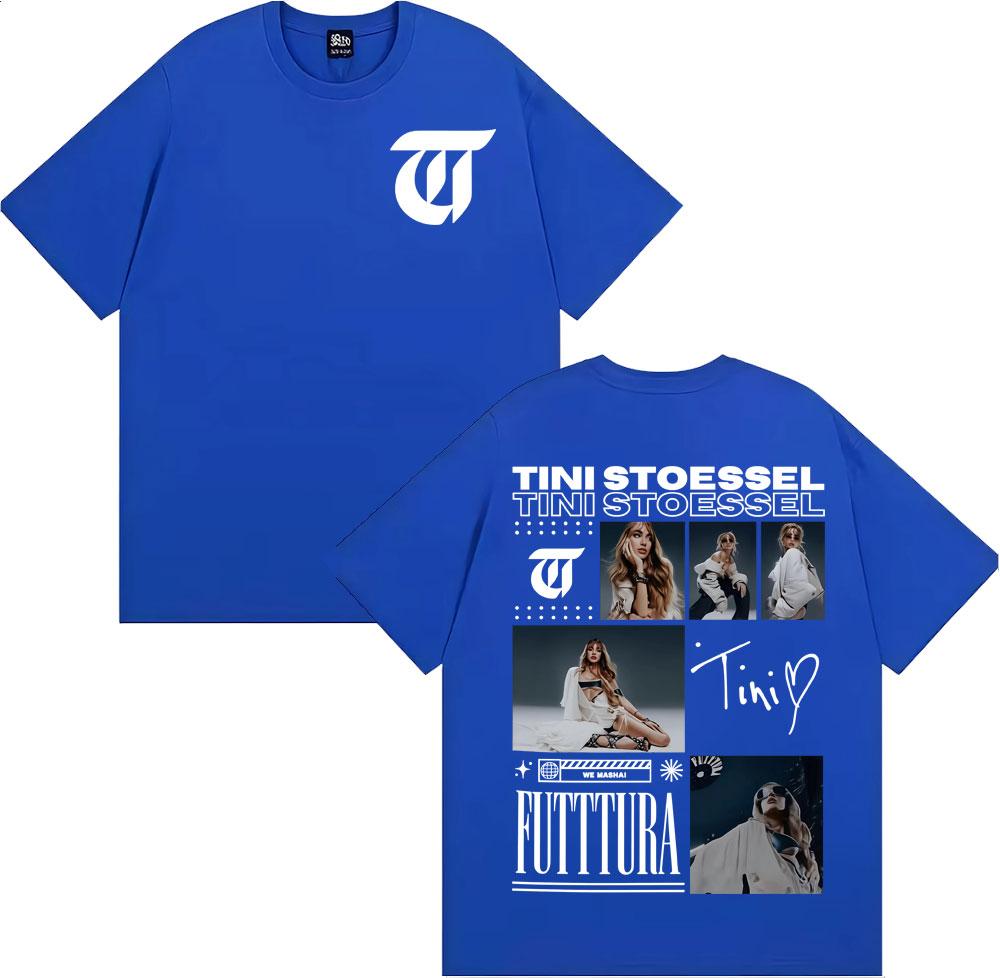 Tini Stoessel Futtura Album Tour 2025 Graphic T Shirts Men Women Clothing Fashion Aesthetic Tshirts High Quality Cotton Tshirt