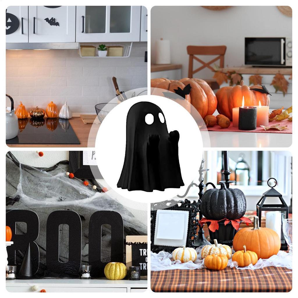 Spooky Cute Finger Ghost Statue Ornaments, Perfect for Indoor & Porch Halloween Decor for Shelf Home Festive Party Tabletop