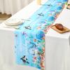 Ocean Animal Disposable Tableware Tablecloth Background Candy Bags Birthday Party Decor Kids Gift Under The Sea Party BabyShower