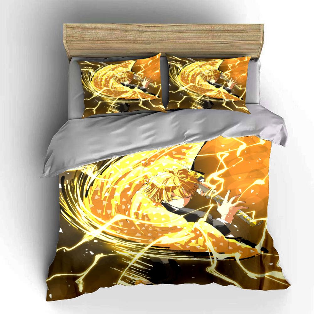 Anime Lightning Warrior Bedding Set Bedding set (1 duvet cover, 2 pillowcases, duvet not included)