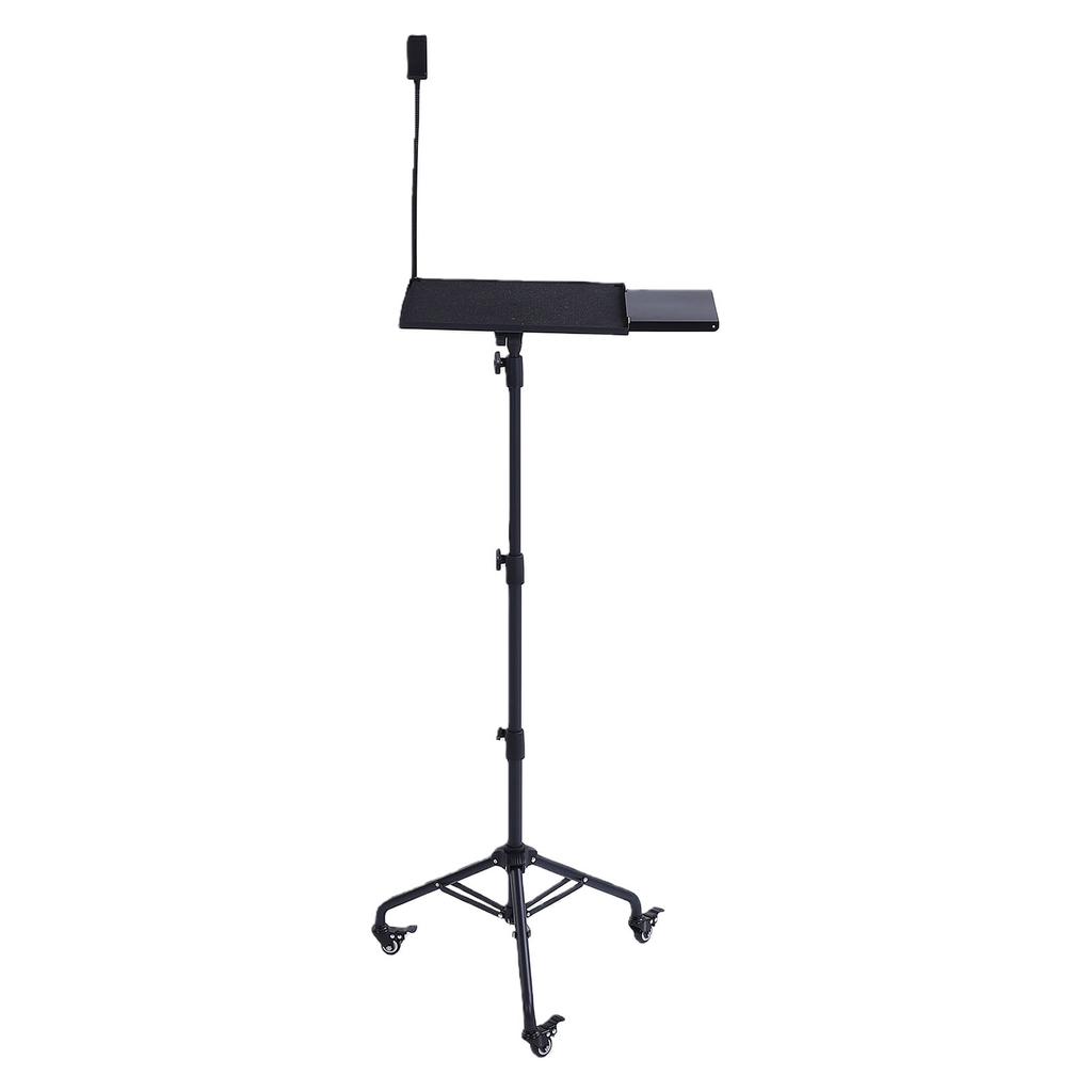 Laptop Tripod Stand Adjustable Height 28 51.2 Inch Portable Projector Tripod Stand with Casters Mouse Tray Phone Holder