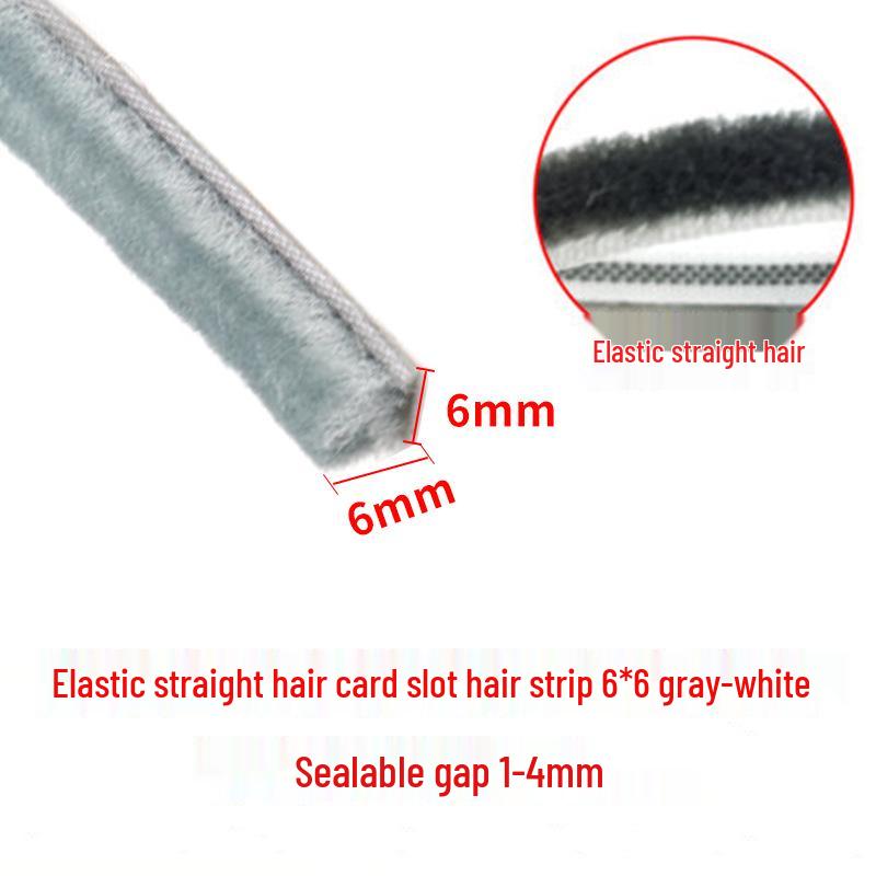 Type B Aluminum Alloy Soundproof & Windproof Sealing Brush Strip for Doors and Windows