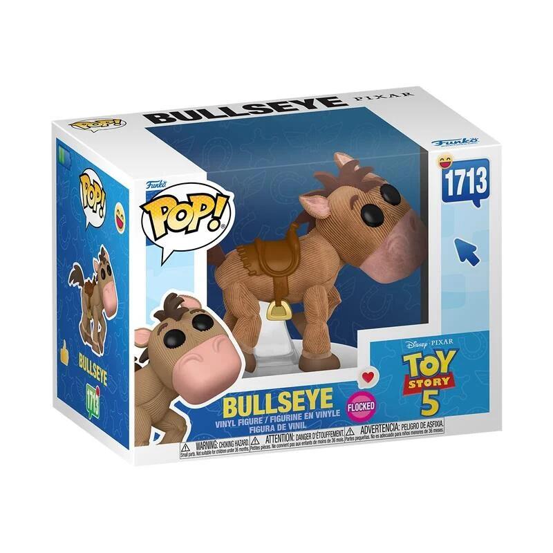 FUNKO Pop Premium Toy Story 5 Bullseye Flocked Figure Merchandise